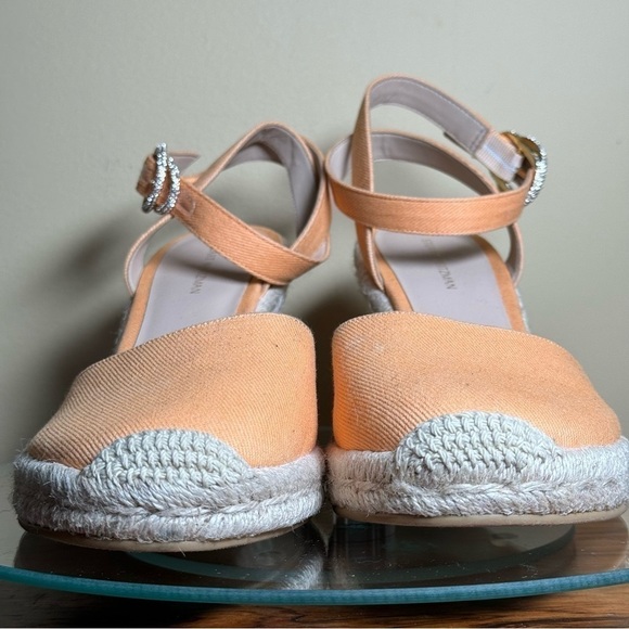 Women's Tan Espadrille Wedge Sandals - Picture 4 of 12